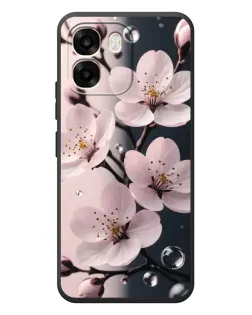 Чехол для OPPO A6 с картинкой «Нежная сакура и капли»