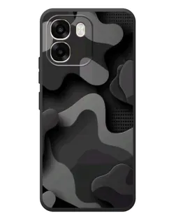 Чохол для OPPO A6 з картинкою «Темний абстрактний камуфляж»
