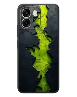 Чохол для OPPO A6 з картинкою «Салатовий розлом скелі»
