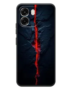 Чохол для OPPO A6 з картинкою «Червона лавова тріщина»