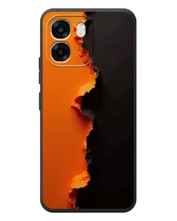 Чохол для OPPO A6 з картинкою «Помаранчевий розлом»