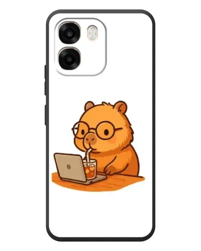 Чохол для OPPO A6 з картинкою «Капібара з ноутбуком» Чохол для OPPO A6 з картинкою «Капібара з ноутбуком»