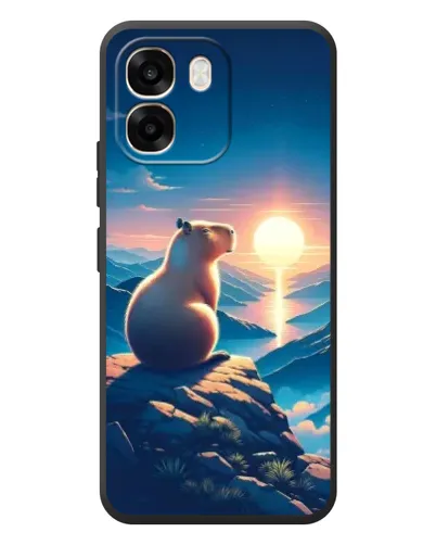 Чохол для OPPO A6 з картинкою «Захід сонця з капібарою» Чохол для OPPO A6 з картинкою «Захід сонця з капібарою»