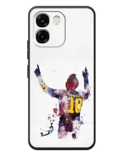 Чехол для OPPO A6 с картинкой «Акварельный Месси Барселона»