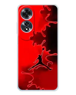Чехол для OPPO A60 5G с картинкой «Jordan Red Smoke»