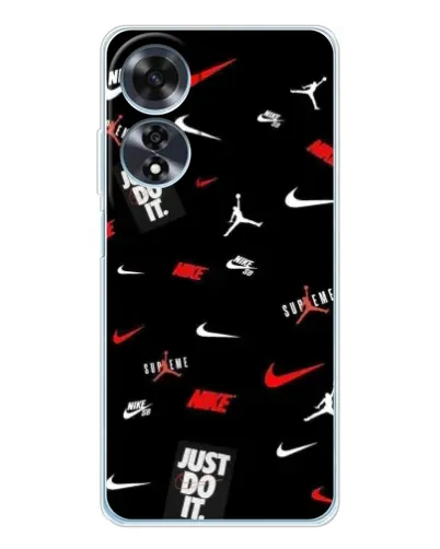 Чехол для OPPO A60 5G с картинкой «Nike Mix Pattern» Чехол для OPPO A60 5G с картинкой «Nike Mix Pattern»