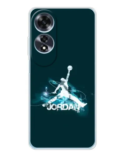 Чехол для OPPO A60 5G с картинкой «Jordan Blue Fire» Чехол для OPPO A60 5G с картинкой «Jordan Blue Fire»