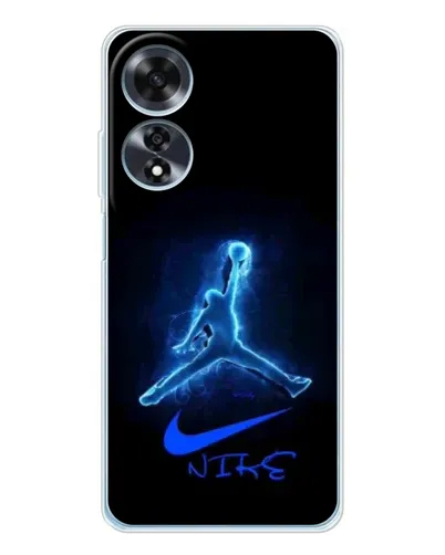 Чехол для OPPO A60 5G с картинкой «Jordan Neon Blue» Чехол для OPPO A60 5G с картинкой «Jordan Neon Blue»