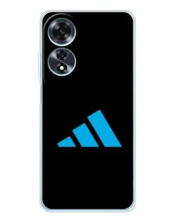 Чехол для OPPO A60 5G с картинкой «Adidas Cyan Logo»