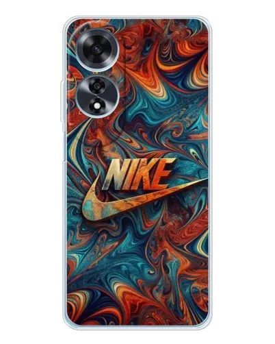Чехол для OPPO A60 5G с картинкой «Nike в абстракции»