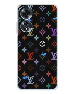 Чехол для OPPO A60 5G с картинкой «Цветная монограмма LV»