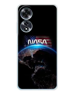 Чехол для OPPO A60 5G с картинкой «Земля из космоса NASA»