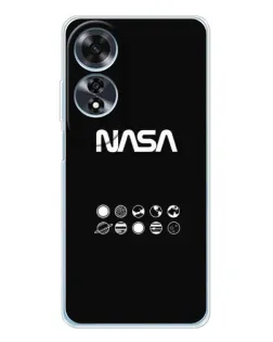 Чехол для OPPO A60 5G с картинкой «NASA — технический принт»
