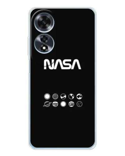 Чехол для OPPO A60 5G с картинкой «NASA — технический принт» Чехол для OPPO A60 5G с картинкой «NASA — технический принт»