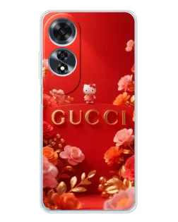 Чехол для OPPO A60 5G с картинкой «Gucci — золотой сад»