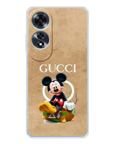 Чехол для OPPO A60 5G с картинкой «Микки Маус Gucci — крафт»