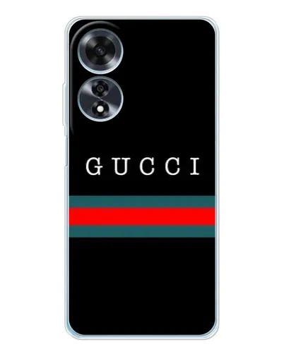 Чехол для OPPO A60 5G с картинкой «Gucci — красный пояс»