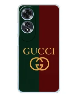 Чехол для OPPO A60 5G с картинкой «Gucci — темно-зеленый градиент»