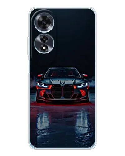 Чехол для OPPO A60 5G с картинкой «BMW на мокрой дороге»