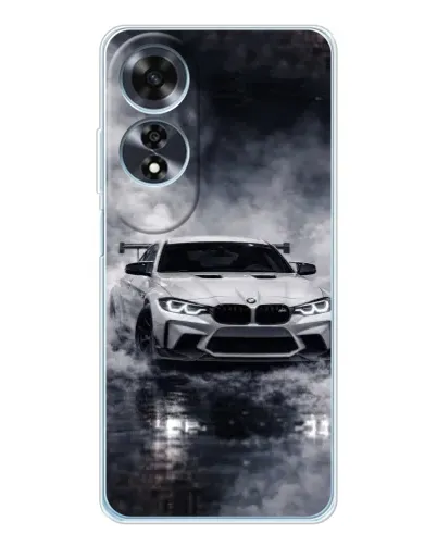 Чехол для OPPO A60 5G с картинкой «BMW сквозь туман»
