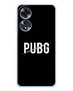 Чохол для OPPO A60 5G з картинкою «PUBG — білий логотип»