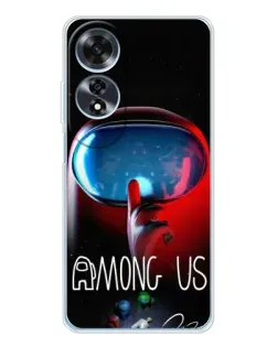 Чохол для OPPO A60 5G з картинкою «Червоний імпостер — макро» Чохол для OPPO A60 5G з картинкою «Червоний імпостер — макро»