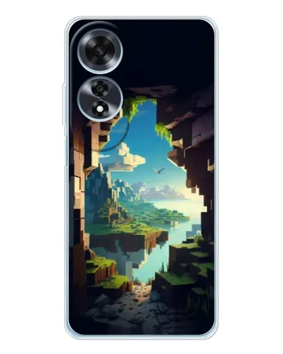 Чехол для OPPO A60 5G с картинкой «Вид из пещеры»