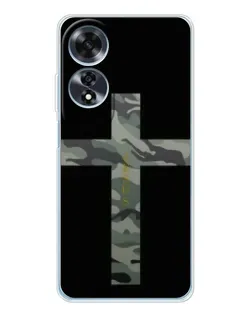 Чехол для OPPO A60 5G с картинкой «Милитари Крест»