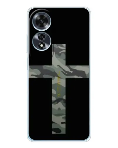 Чехол для OPPO A60 5G с картинкой «Милитари Крест» Чехол для OPPO A60 5G с картинкой «Милитари Крест»