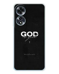 Чехол для OPPO A60 5G с картинкой «GOD — Бог над всем»