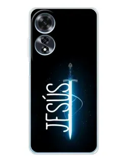 Чехол для OPPO A60 5G с картинкой «Меч Духа Jesus»