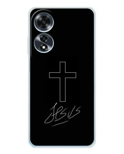 Чохол для OPPO A60 5G з картинкою «Графічний хрест Jesus» Чохол для OPPO A60 5G з картинкою «Графічний хрест Jesus»