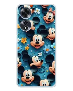 Чехол для OPPO A60 5G с картинкой «Паттерн Микки и Минни»