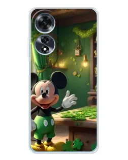 Чехол для OPPO A60 5G с картинкой «Микки в мастерской»