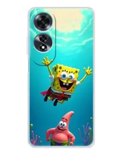 Чехол для OPPO A60 5G с картинкой «Спанч Боб под водой» Чехол для OPPO A60 5G с картинкой «Спанч Боб под водой»