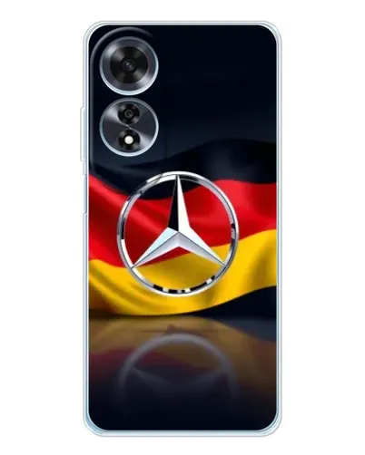 Чехол для OPPO A60 5G с картинкой «Mercedes — флаг Германии»