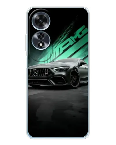 Чехол для OPPO A60 5G с картинкой «Темный Mercedes AMG»