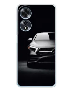 Чехол для OPPO A60 5G с картинкой «Свет фар Mercedes»