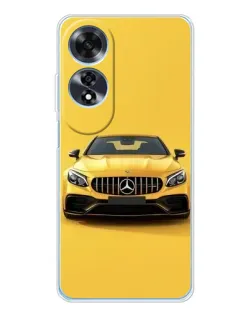 Чехол для OPPO A60 5G с картинкой «Желтый Mercedes GT»
