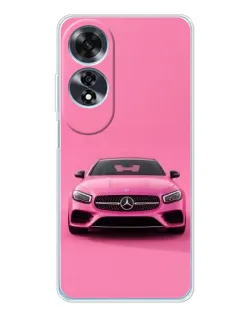 Чехол для OPPO A60 5G с картинкой «Розовый Mercedes AMG» Чехол для OPPO A60 5G с картинкой «Розовый Mercedes AMG»