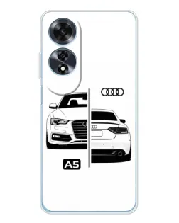 Чехол для OPPO A60 5G с картинкой «Audi — контрастный дизайн» Чехол для OPPO A60 5G с картинкой «Audi — контрастный дизайн»