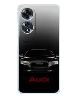 Чехол для OPPO A60 5G с картинкой «Audi — градиентный контур» Чехол для OPPO A60 5G с картинкой «Audi — градиентный контур»