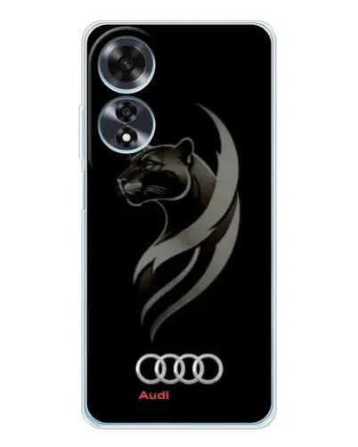 Чехол для OPPO A60 5G с картинкой «Графика — пантера и Audi» Чехол для OPPO A60 5G с картинкой «Графика — пантера и Audi»