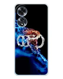 Чехол для OPPO A60 5G с картинкой «Энергия лого Audi» Чехол для OPPO A60 5G с картинкой «Энергия лого Audi»