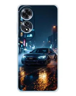 Чехол для OPPO A60 5G с картинкой «Ночной город и Audi» Чехол для OPPO A60 5G с картинкой «Ночной город и Audi»