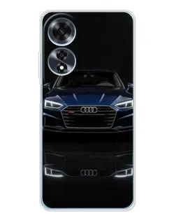 Чехол для OPPO A60 5G с картинкой «Audi — ночное отражение» Чехол для OPPO A60 5G с картинкой «Audi — ночное отражение»