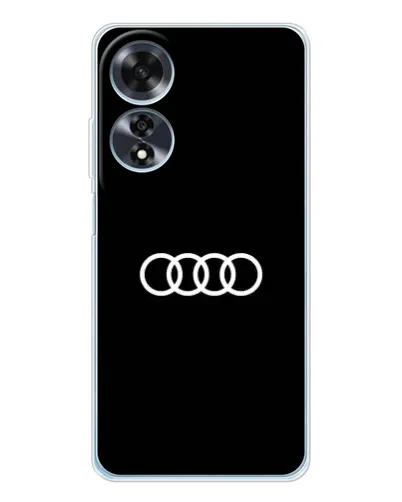 Чехол для OPPO A60 5G с картинкой «Audi White Logo» Чехол для OPPO A60 5G с картинкой «Audi White Logo»