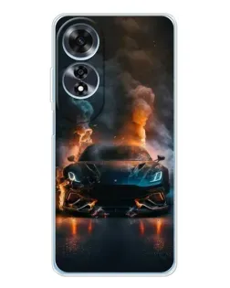 Чехол для OPPO A60 5G с картинкой «Lamborghini дымная эстетика»