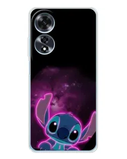 Чехол для OPPO A60 5G с картинкой «Неоновый Stitch»