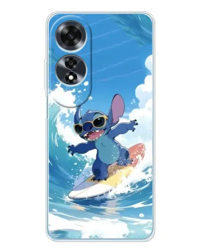Чехол для OPPO A60 5G с картинкой «Стич на волне»